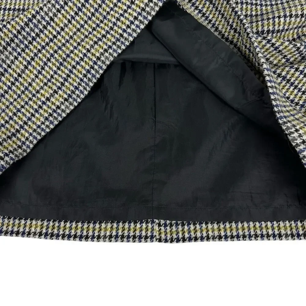 Talbots Women's size 6 Wool Blend Plaid Skirt Pockets